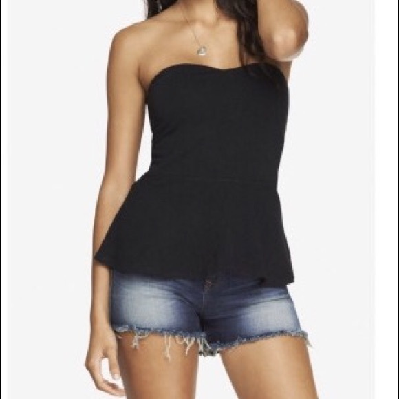 Express strapless black top - Picture 5 of 5